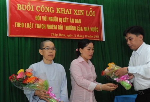 Huyện Tháp Mười xin lỗi vụ kết án oan chị em Kim Phụng-Tuyết Loan ảnh 1