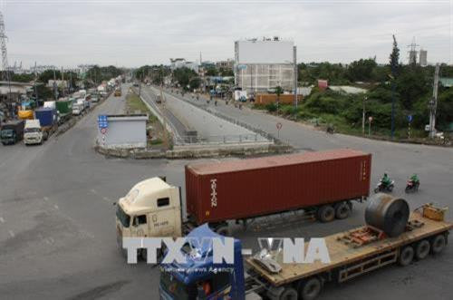 Dự án nút giao Mỹ Thủy hoàn thành giai đoạn 1 đã giúp giải quyết tình trạng xung đột giao thông khu vực ra vào Cảng Cát Lái. Ảnh: Tiến Lực – TTXVN Dự án nút giao Mỹ Thủy hoàn thành giai đoạn 1 đã giúp giải quyết tình trạng xung đột giao thông khu vực ra vào Cảng Cát Lái. Ảnh: Tiến Lực – TTXVN