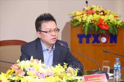 Phó Tổng Giám đốc Thông tấn xã Việt Nam Lê Quốc Minh, Phó Trưởng Ban Chỉ đạo Giải thưởng toàn quốc về thông tin đối ngoại 2018. Ảnh: Minh Quyết - TTXVN Phó Tổng Giám đốc Thông tấn xã Việt Nam Lê Quốc Minh, Phó Trưởng Ban Chỉ đạo Giải thưởng toàn quốc về thông tin đối ngoại 2018. Ảnh: Minh Quyết - TTXVN