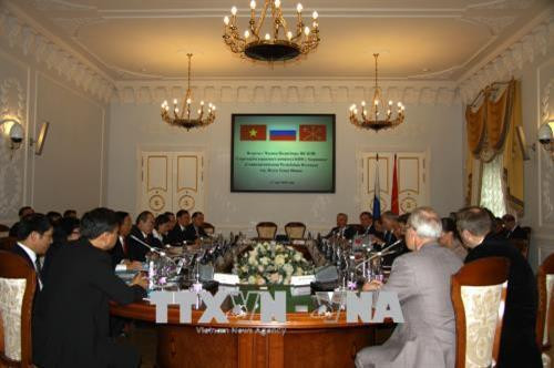 Toàn cảnh buổi hội đàm. Ảnh Dương Trí-TTXVN Toàn cảnh buổi hội đàm. Ảnh Dương Trí-TTXVN