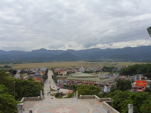 Một góc thành phố Điện Biên Phủ hôm nay. Ảnh: Mai Hưng- TTXVN