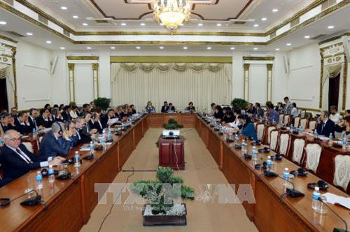 Quang cảnh hội đàm. Ảnh: Thanh Vũ-TTXVN