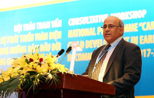 Ông Youssoul Abdel Jelil, trưởng đại diện UNICEF tại Việt Nam đánh giá cao cam kết của Chính phủ Việt Nam trong việc thực hiện quyền trẻ em. Ảnh: Anh Tuấn (TTXVN) Ông Youssoul Abdel Jelil, trưởng đại diện UNICEF tại Việt Nam đánh giá cao cam kết của Chính phủ Việt Nam trong việc thực hiện quyền trẻ em. Ảnh: Anh Tuấn (TTXVN)