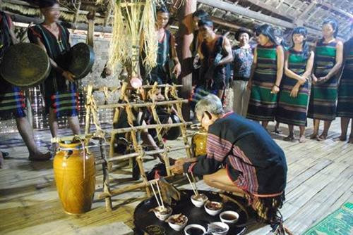 Già làng làm lễ. Ảnh: internet Già làng làm lễ. Ảnh: internet