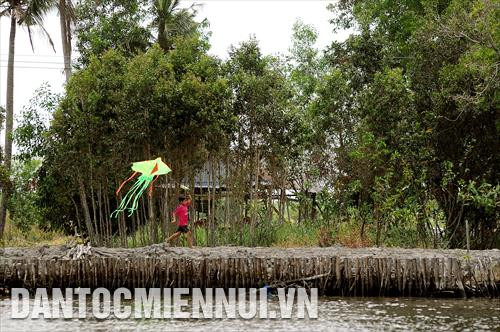 Trẻ em Miệt Thứ (Kiên Giang) với cánh diều tuổi thơ bên dòng kênh xáng Xẻo Rô