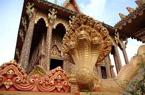 Một góc không gian kiến trúc độc đáo, sinh động. Ảnh: An Hiếu - TTXVN