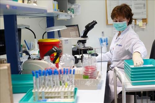 Kỹ thuật viên nghiên cứu phân lập virus gây dịch COVID-19 tại một phòng thí nghiệm ở thành phố Or Yehuda, Israel ngày 19/3/2020. Ảnh: THX/TTXVN Kỹ thuật viên nghiên cứu phân lập virus gây dịch COVID-19 tại một phòng thí nghiệm ở thành phố Or Yehuda, Israel ngày 19/3/2020. Ảnh: THX/TTXVN