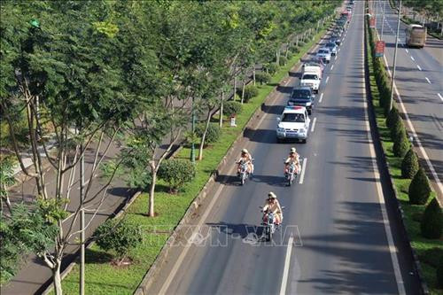 Công an tỉnh Đắk Nông biểu dương lực lượng sau Lễ ra quân. Ảnh: Ngọc Minh - TTXVN Công an tỉnh Đắk Nông biểu dương lực lượng sau Lễ ra quân. Ảnh: Ngọc Minh - TTXVN