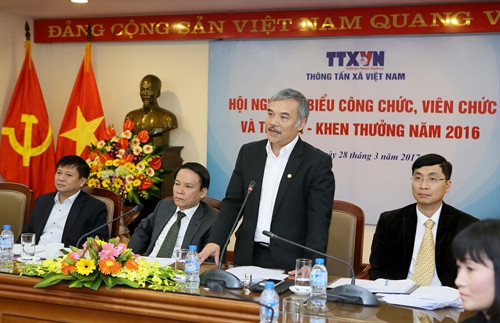 Thông tấn xã Việt Nam tổ chức hội nghị đại biểu công chức, viên chức và thi đua khen thưởng năm 2016 ảnh 3