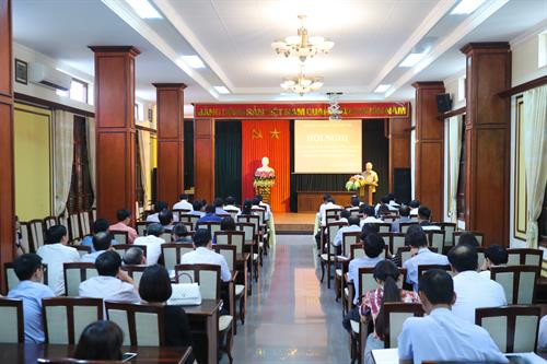 Toàn cảnh Hội nghị sơ kết công tác sản xuất nông nghiệp 6 tháng đầu năm và phương hướng, nhiệm vụ 6 tháng cuối năm 2018 của ngành nông nghiệp Hà Nội.