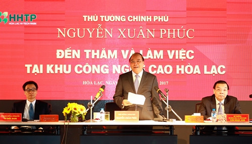 Thủ tướng Nguyễn Xuân Phúc phát biểu. Ảnh: Thống Nhất-TTXVN