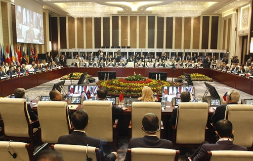 Toàn cảnh Hội nghị Cấp cao Diễn đàn Hợp tác Á - Âu lần thứ 11. EPA/TTXVN