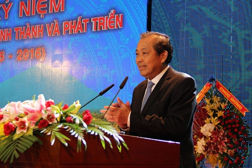 Phó Thủ tướng Trương Hòa Bình phát biểu tại lễ kỷ niệm Phó Thủ tướng Trương Hòa Bình phát biểu tại lễ kỷ niệm