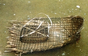 Chiếc áo tơi liền nón có hai quai đeo vai để che mưa, che nắng là sản phẩm độc đáo của người Ơ Ðu. Chiếc áo tơi liền nón có hai quai đeo vai để che mưa, che nắng là sản phẩm độc đáo của người Ơ Ðu.