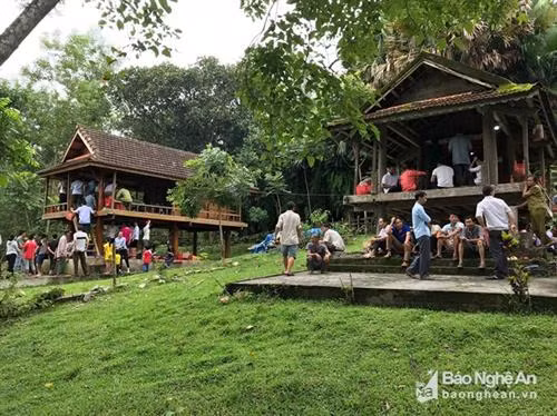 Người Thái ở xã Yên Khê - Con Cuông (Nghệ An) thường ăn rằm vào tháng 6 âm lịch. Ảnh: Bá Hậu