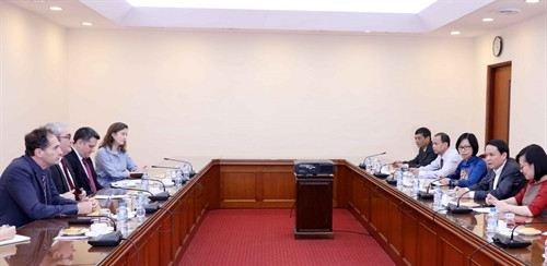 Quang cảnh buổi tiếp. Ảnh: Phương Hoa – TTXVN Quang cảnh buổi tiếp. Ảnh: Phương Hoa – TTXVN