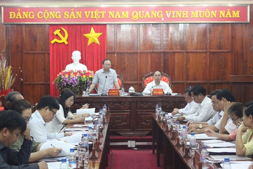 Quang cảnh buổi làm việc. Ảnh: TTXVN Quang cảnh buổi làm việc. Ảnh: TTXVN