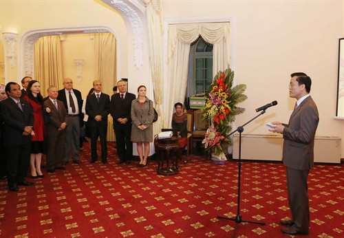 Quang cảnh buổi gặp mặt. Ảnh: Phương Hoa - TTXVN