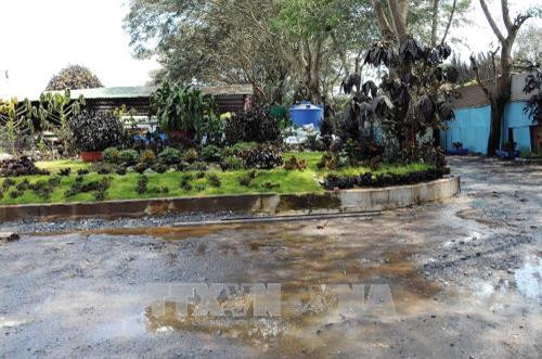 Bên trong trạm chiết nạp NH3, nơi xảy ra vụ việc. Ảnh: An Hiếu - TTXVN