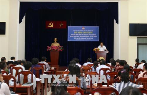 Ông Nguyễn Văn Lâm, Phó giám đốc Sở Lao động, Thương binh và Xã hội Thành phố Hồ Chí Minh phát biểu tại hội nghị. Ảnh: Thanh Vũ - TTXVN Ông Nguyễn Văn Lâm, Phó giám đốc Sở Lao động, Thương binh và Xã hội Thành phố Hồ Chí Minh phát biểu tại hội nghị. Ảnh: Thanh Vũ - TTXVN