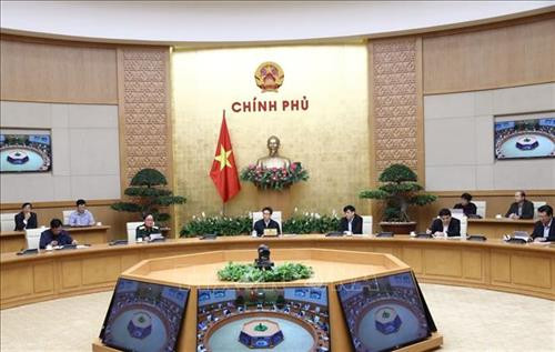 Phó Thủ tướng Vũ Đức Đam chủ trì cuộc họp. Ảnh: Văn Điệp - TTXVN