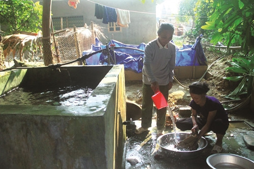 Đã có trên 95% số hộ đồng bào trên địa bàn huyện được sử dụng nước sinh hoạt hợp vệ sinh