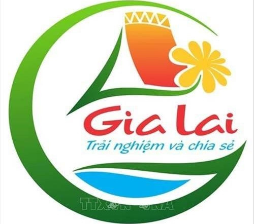 Logo và Slogan du lịch tỉnh Gia Lai. Ảnh: Hồng Điệp - TTXVN