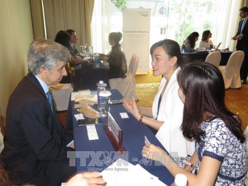 Chương trình kết nối doanh nghiệp Việt Nam- Argentina. Ảnh: Hoàng Hải-TTXVN Chương trình kết nối doanh nghiệp Việt Nam- Argentina. Ảnh: Hoàng Hải-TTXVN