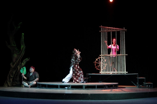 Vở kịch "Lời nói dối cuối cùng" của Nhà hát Tuổi trẻ tham dự Liên hoan. Ảnh: Thế Toàn.