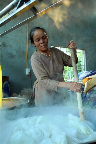 Các tấm mền bông thep phương pháp do con tằm tự dệt được luộc lại để bỏ tạp chất và tạo độ trắng cho sản phẩm Các tấm mền bông thep phương pháp do con tằm tự dệt được luộc lại để bỏ tạp chất và tạo độ trắng cho sản phẩm