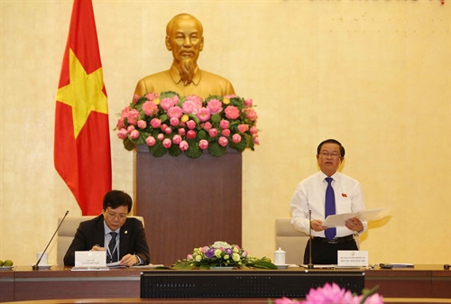 Phó Chủ tịch Quốc hội Đỗ Bá Tỵ phát biểu tại buổi tiếp. Ảnh: Phương Hoa - TTXVN