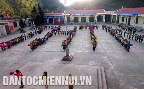 Những năm vừa qua, được Nhà nước đầu tư xây dựng nên trên địa bàn tỉnh Lai Châu đã xóa được nhiều trường lớp học học tạm, phục vụ tốt công tác dạy học ở vùng khó. Ảnh: Việt Hoàng