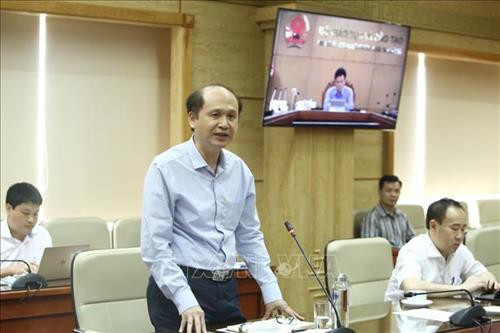 Nguyên Thứ trưởng Bộ Y tế Lê Quang Cường phát biểu. Ảnh: Minh Quyết - TTXVN Nguyên Thứ trưởng Bộ Y tế Lê Quang Cường phát biểu. Ảnh: Minh Quyết - TTXVN