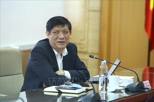 Thứ trưởng Bộ Y tế Nguyễn Thanh Long phát biểu. Ảnh: Minh Quyết - TTXVN