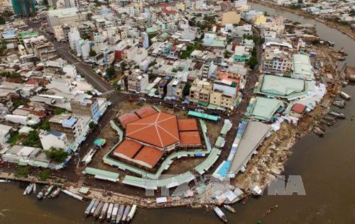 Thành phố Cà Mau hôm nay nhìn từ trên cao. Ảnh: An Hiếu – TTXVN