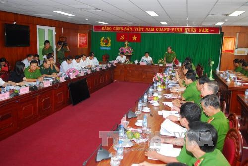 Quang cảnh buổi làm việc. Ảnh: Mạnh Linh-TTXVN Quang cảnh buổi làm việc. Ảnh: Mạnh Linh-TTXVN