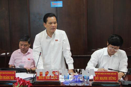 Ông Bùi Sỹ Lợi, Phó Chủ nhiệm Ủy ban về các vấn đề xã hội của Quốc hội phát biểu tại buổi làm việc. Ảnh: Bùi Giang-TTXVN Ông Bùi Sỹ Lợi, Phó Chủ nhiệm Ủy ban về các vấn đề xã hội của Quốc hội phát biểu tại buổi làm việc. Ảnh: Bùi Giang-TTXVN