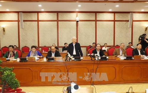 Tổng Bí thư Nguyễn Phú Trọng phát biểu tại buổi làm việc. Ảnh: Trí Dũng –TTXVN Tổng Bí thư Nguyễn Phú Trọng phát biểu tại buổi làm việc. Ảnh: Trí Dũng –TTXVN