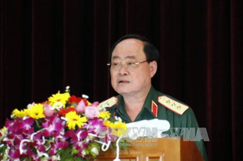 Thượng tướng Trần Đơn, Thứ trưởng Bộ Quốc phòng phát biểu tại hội nghị. Ảnh : Hoàng Hải - TTXVN Thượng tướng Trần Đơn, Thứ trưởng Bộ Quốc phòng phát biểu tại hội nghị. Ảnh : Hoàng Hải - TTXVN