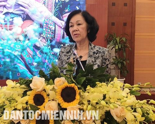 Đồng chí Trương Thị Mai, Ủy viên Bộ Chính trị, Bí thư Trung ương Đảng, Trưởng ban Dân vận Trung ương phát biểu chỉ đạo Hội thảo. Ảnh: Hoàng Hải Đồng chí Trương Thị Mai, Ủy viên Bộ Chính trị, Bí thư Trung ương Đảng, Trưởng ban Dân vận Trung ương phát biểu chỉ đạo Hội thảo. Ảnh: Hoàng Hải