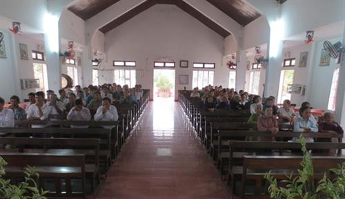 Nhà thờ Giáo xứ Bố Liêu. Ảnh : giaoxugiaohovietnam.com