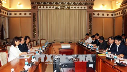 Quang cảnh buổi làm việc. Ảnh: Xuân Khu - TTXVN