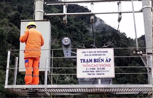Trạm biến áp thôn Cao Đường, xã Yên Thuận (Hàm Yên, Tuyên Quang). Ảnh: Văn Tý - TTXVN Trạm biến áp thôn Cao Đường, xã Yên Thuận (Hàm Yên, Tuyên Quang). Ảnh: Văn Tý - TTXVN