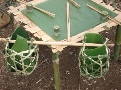 Mâm cỗ cúng thần thổ địa của người Kháng. Ảnh: nguồn Internet Mâm cỗ cúng thần thổ địa của người Kháng. Ảnh: nguồn Internet