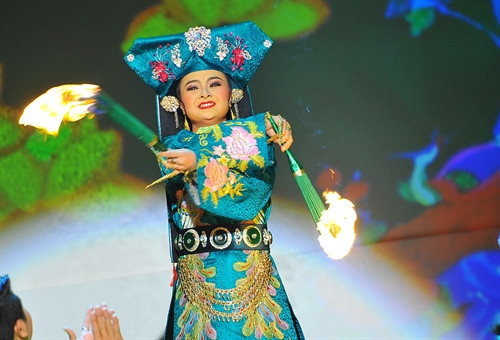 Một tiết mục nghệ thuật trong buổi biểu diễn