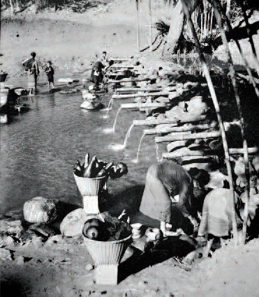 Máng nước của người Ê Đê.