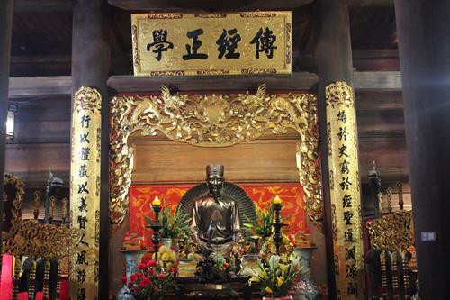 Tư nghiệp Quốc Tử Giám Chu Văn An. Ảnh: vanmieu.gov.vn Tư nghiệp Quốc Tử Giám Chu Văn An. Ảnh: vanmieu.gov.vn