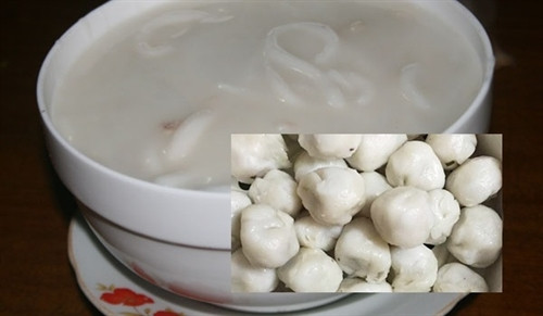Món bánh hòn kết hợp với cháo se tạo hương vị ngon đặc biệt và lạ miệng Món bánh hòn kết hợp với cháo se tạo hương vị ngon đặc biệt và lạ miệng