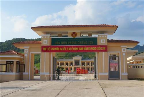 Đồn Biên phòng Chiềng Sơn, xã Chiềng Sơn, huyện Mộc Châu. Ảnh: Nguyễn Cường - TTXVN. Đồn Biên phòng Chiềng Sơn, xã Chiềng Sơn, huyện Mộc Châu. Ảnh: Nguyễn Cường - TTXVN.