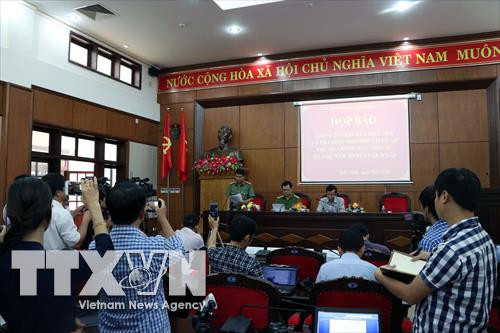 Toàn cảnh buổi họp báo. Ảnh: Hưng Thịnh – TTXVN Toàn cảnh buổi họp báo. Ảnh: Hưng Thịnh – TTXVN